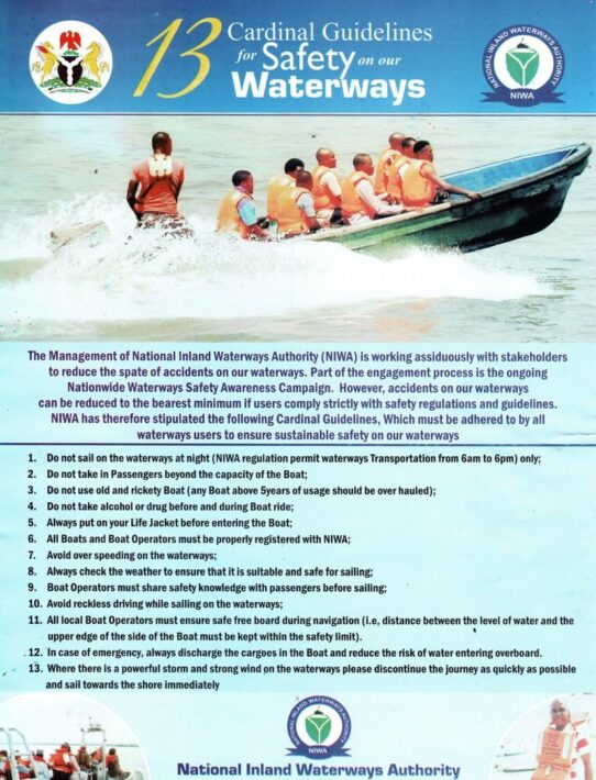 Waterways Code Guidelines NIWA Trains 450 Boat Operators to Ensure Safer Navigation on Waterways ...